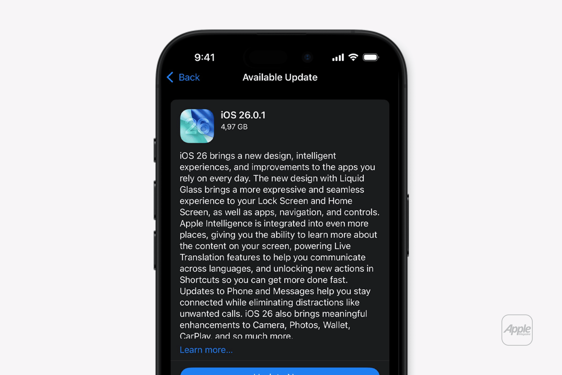 使用iOS 26.0.1更新修复的iPhone Cell Network网络错误 有些iPhone在连接到单元网络时遇到困难。苹果说iOS 26.0.1修复了错误